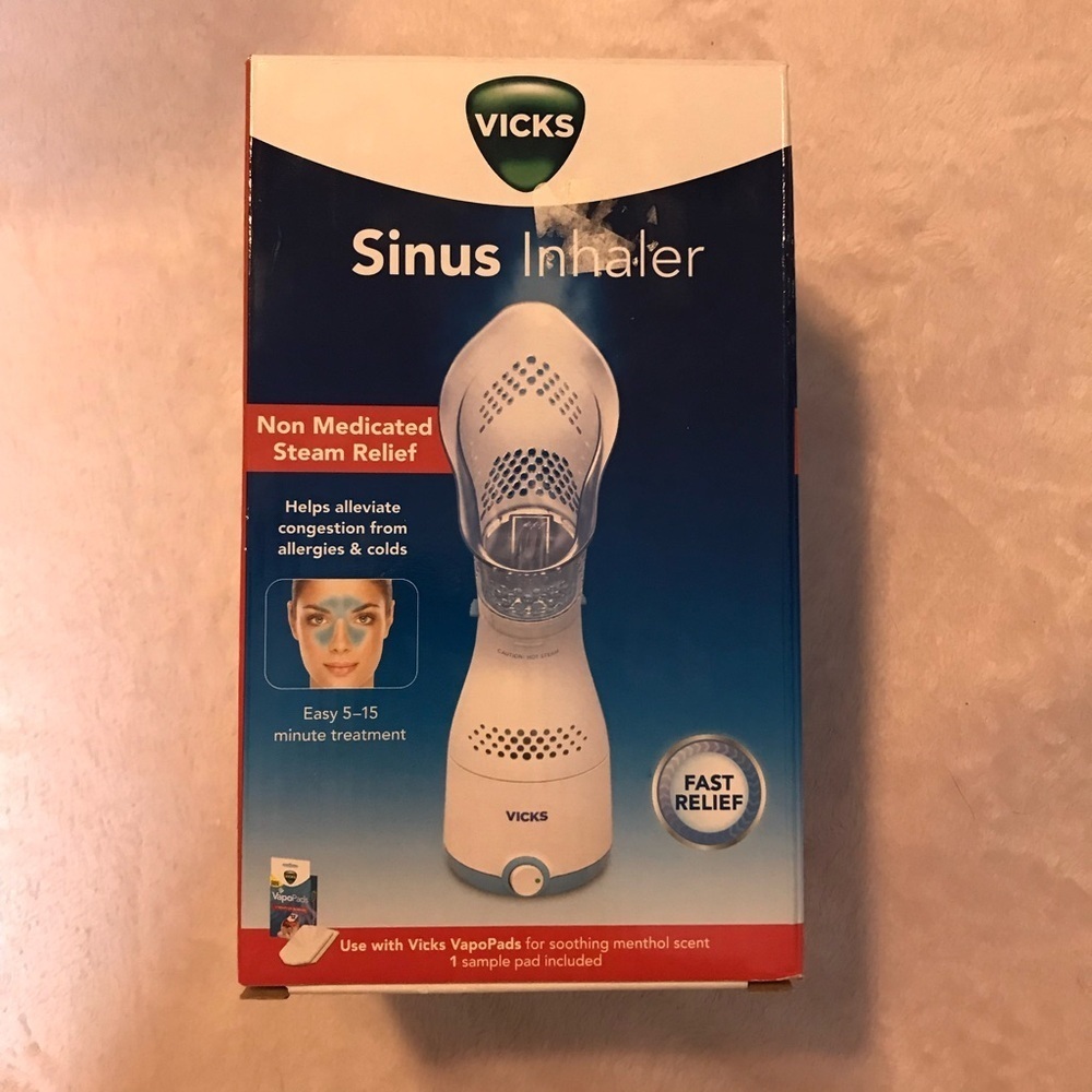 Vicks Sinus Inhaler Non Medicated Steam Relief Easy 5-15 Minute Treatment